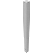 Barrier posts | steel tube 100 x 100 x 3 mm | removable, | with profile cylinder lock | hot-dip galvanized | without eyelet